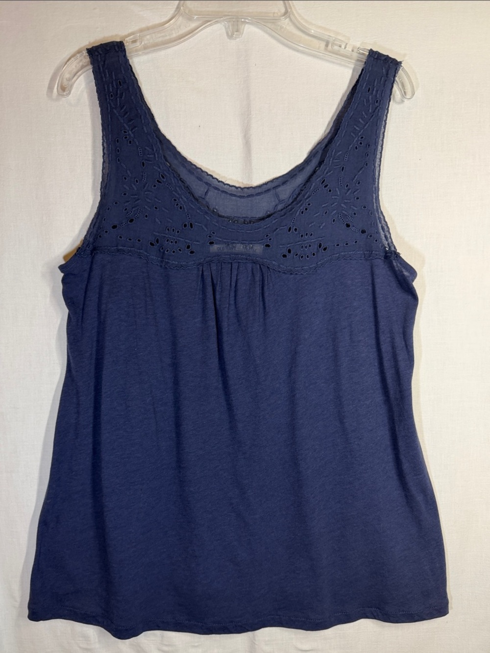 Old Navy Navy Eyelet Yoke Sleeveless Tank NWT